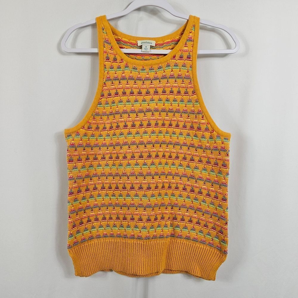 Sundance Kitts Sweater Tank in Yellow - Size M